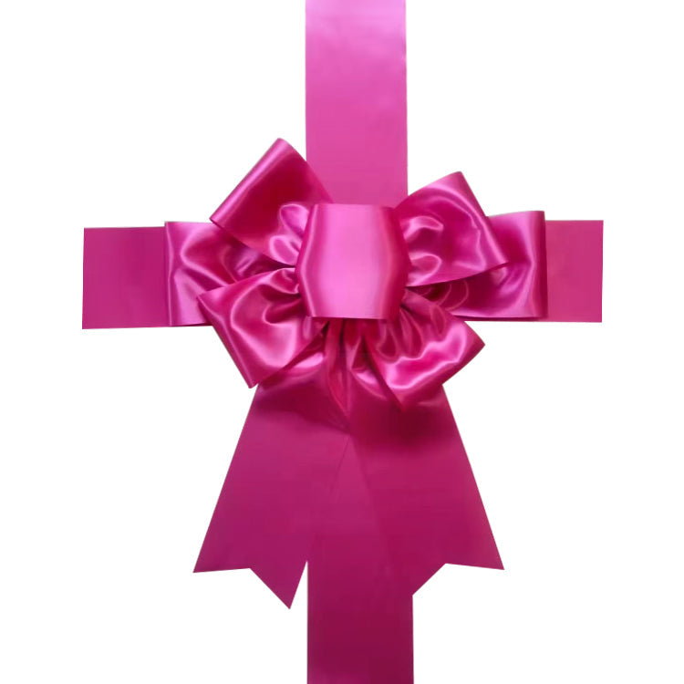 Satin Settlement Door Bow- Pink
