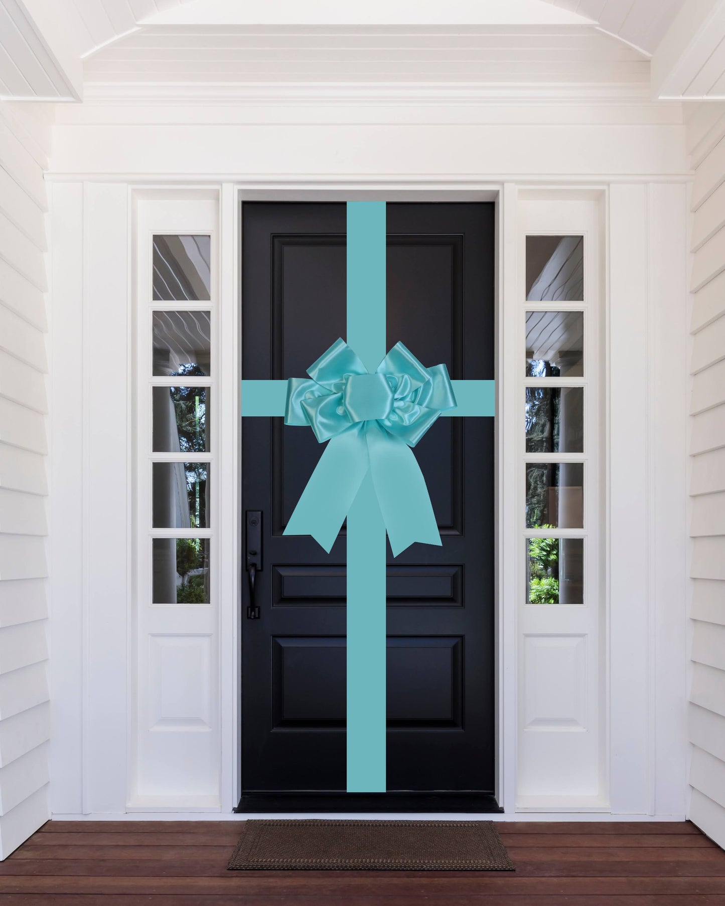 Satin Settlement Door Bow- Baby Blue
