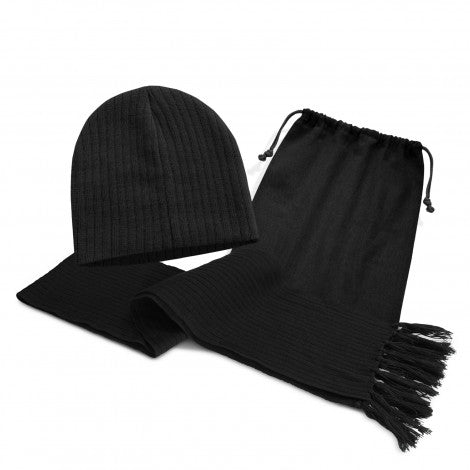 Nebraska Scarf and Beanie Set