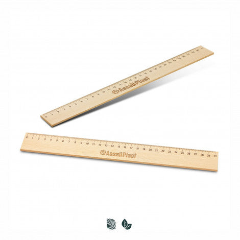 Wooden 30cm Ruler