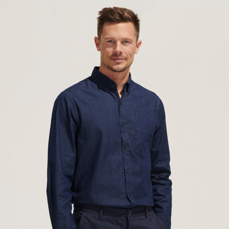 SOLS Barry Men's Denim Shirt