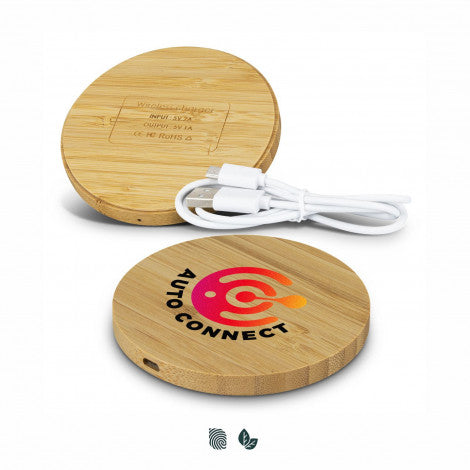 Vita Bamboo Wireless Charger - Round