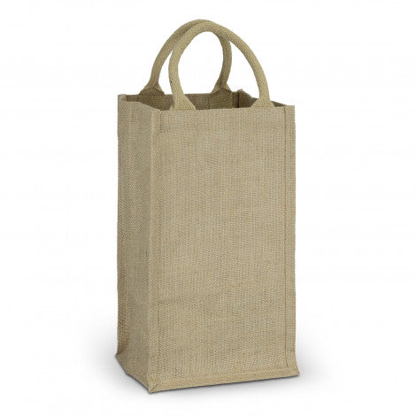 Jute Four Bottle Wine Carrier