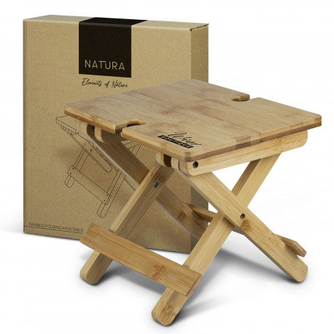 NATURA Bamboo Folding Wine Table