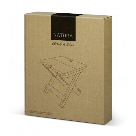 NATURA Bamboo Folding Wine Table