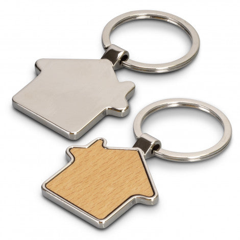 Santo House Shaped Key Ring