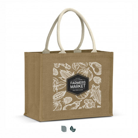 Torino Starch Jute Tote Bag