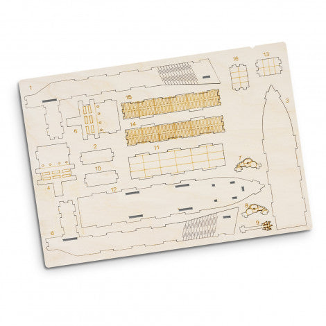 BRANDCRAFT Cargo Ship Wooden Model