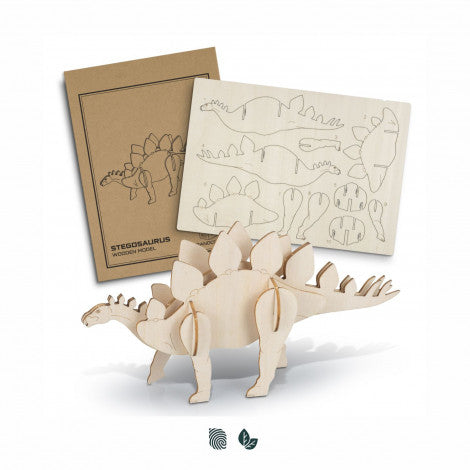 BRANDCRAFT Stegosaurus Wooden Model