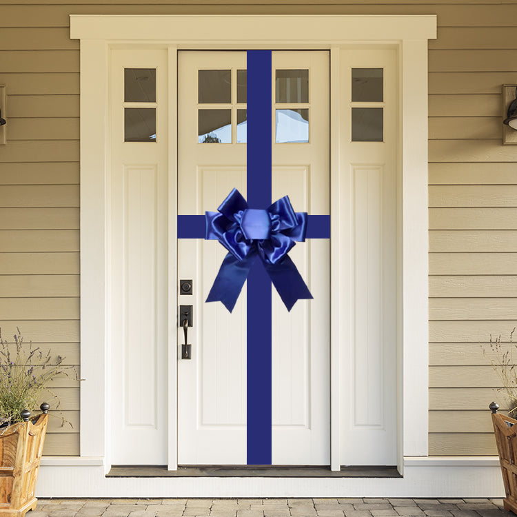 Satin Settlement Door Bow- Royal Blue