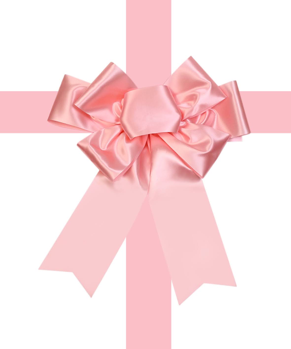 Satin Settlement Door Bow- Baby Pink