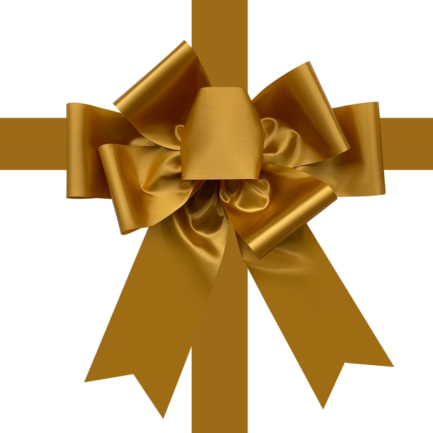 Satin Settlement Door Bow- Gold